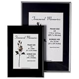 Photo Album Company Fast Frame Back-loading Glass-fronted Black A4 Ref A4MARBL