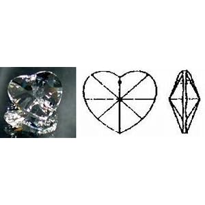 28mm Swarovski Strass Crystal Heart by 