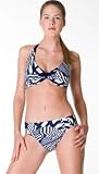 Madagascar Shirred Halter D/DD Cup Bikini Top by Aerin Rose - Women's Swimsuit Plus Size Swimsuits