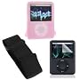 Premium iPod Nano Pink Silicone Case Deluxe Package for Apple iPod Nano 3rd Generation Skin Silicone case Package for Nano 4 GB and Nano 8 GB with Screen protector and armband