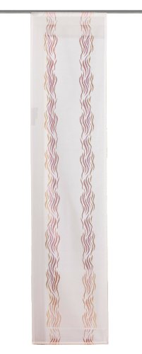 Home fashion 86031-807 Schiebevorhang Dekostoff Ausbrenner, Feuerwelle, rot / 245 x 60 cm Preisvergleich