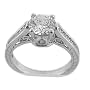 1.50ct. 14K. White Gold Round Brilliant Diamond Engagement Ring