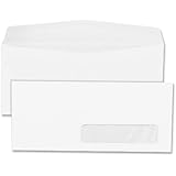 Quality Park 21332 Quality Park Right-Window Envelopes, #10, 24lb, White, 500/Box