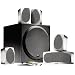 POLK AUDIO RM6005-TI 5-Piece Home Theater Speaker System, Titanium