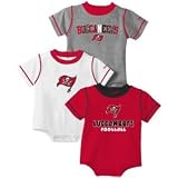 Tampa Bay Buccaneers 6 9 Months Baby Creeper / Onesie Set 3pc