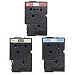 Electronics : Brother TC6001 1/2" Black on Blue P-touch Tape