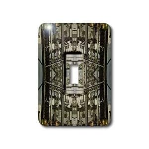 Jos Fauxtographee Abstract - Electrical Panel Outside mirrored and given detail and depth - Light Switch Covers - single toggle switch
