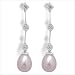 Jewelry : 14K white gold Lavender Gredel Freshwater cultured pearl earrings