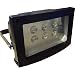 Solar Powered 8 Hour Floodlight Metal Construction Flood Light by MAXSA Innovations