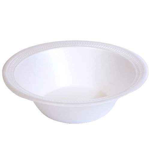 Nicole Home Collection 100 Count Everyday Dinnerware Foam Bowl, 12-Ounce, White