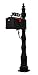 THE BEST BLACK CAST ALUMINUM MAILBOX AND POST MB-200. PREMIUM QUALITY MAIL BOX