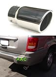 Stainless steel exhaust tip w/ polish finish - Jeep Grand Cherokee V6 99-04