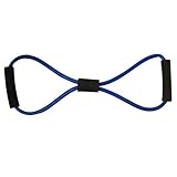 Resistance Band with Grip - Blue, 3.5 Ft
