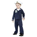 Toddler 2-4T - Join the Navy and See the World in the Realistic looking Uniform, complete with the Navy goat mascot on the patch