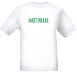 MARTINIQUE - GREEN LETTERING - Country Series - White T-shirt
