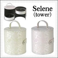 【クリックで詳細表示】Seleneセレーネ(tower) ジュエリーボックス グリーン KH-60530 75528： ホーム＆キッチン