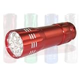 Neiko Blue 9 LED Aluminum Flashlight Super Bright - 2 Pack