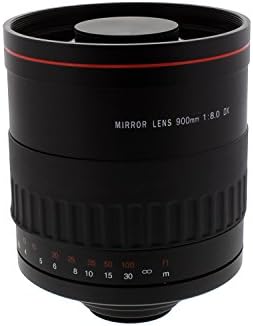 Super Telephoto 900mm f/8 Mirror Lens for Canon Rebel EOS 7D, 7D Mark II, 50D, 60D, 60Da, 70D, 100D, 500D, 550D, 600D, 700D, 750D, 760D, 1000D, 1100D, 1200D, 8000D, Rebel T1i, T2i, T3, T3i, T4i, T5