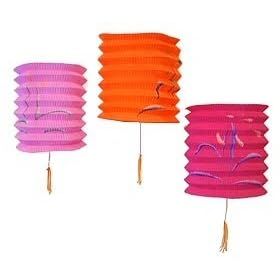 Mini Colored Paper Lanterns Set of 12