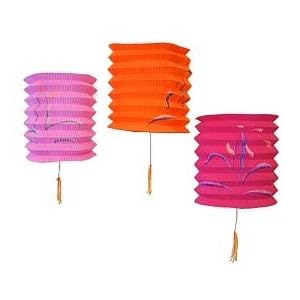 Mini Colored Paper Lanterns 