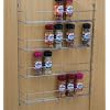 Four tier Back of door Spice, jar & packet rack -Chrome