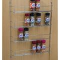 Four tier Back of door Spice, jar & packet rack -Chrome