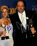 Signed Sopranos, The (James Gandolfini / Edie Falco) 8x10 By James Gandolfini and Edie Falco Photo