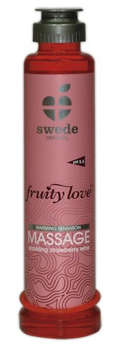 SWEDE Erdbeere 200ml wärmendes Massageöl mit Geschmack