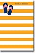 Boatman Geller Note Pads - Stripe Flip Flops