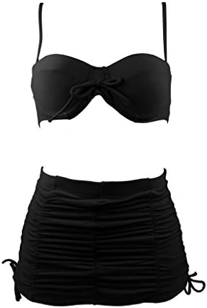 Women's Sexy High Waisted Bottom two Pieces Bikini Swimwear
