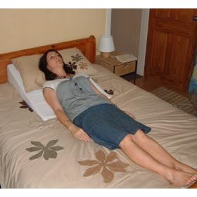 Memory Foam Bed Wedge, Lower Incline, Wider Surface Area, Multi Functional Offers Relief From Erosive Gerd , Acid Reflux,  Heartburn And Respiratory Conditions, Excellent For Gerd In Pregnancy 76x66x20cm