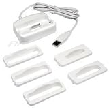 Bargaincell- 2-Piece Value Combo Pack Of Apple ipod 3rd Generation, 4th Generation, Mini, U2, Photo, Nano (1GB 2GB 4GB), Video MP3 Player Includes: Home Wall Travel Plug in Ac Charger + 2-In-1 Hotsync & Charging USB Dock Cradle