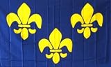New 3x5 Blue Fleur De Lis Flag 3 x 5 French Banner