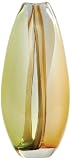 Ecco!Murano Hand Blown Large 18" Vase Green, Amber