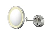 IMAGE OF Kimball & Young Single Sided LED Wall Mirror, Polished Nickel