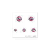 Detroit Pistons Fingernail Tattoos