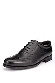 Wide Fit Leather Lace Up Brogue Shoes