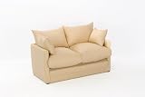 Leanne Sofa Bed in SAND Cotton Drill