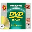 Panasonic LM-AF120LE3 DVD-Rohling DVD-RAM 3-fache Brenngeschw 120 Minuten Gold