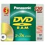 Panasonic 3x speed, 4.7GB, 3 pack DVD-RAM Disc