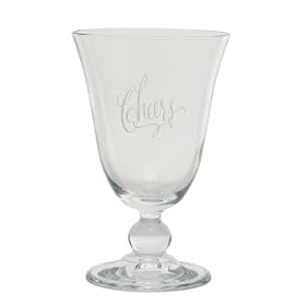 America Retold Sophia Cheers 9-Ounce Hand-Blown Glasses, Set of 6 by America Retold