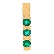 14K Yellow Gold Emerald Pendant