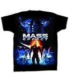BioWare Mass Effect Video Game Cover Promotion Black T-Shirt Tee