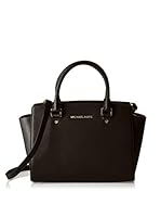 Michael Kors Bolso satchel Selma Md Tz (Negro)