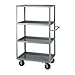 Brennan 5ML-2448-6PH Mobile Cart, 5 Lipped Shelves, 24x48x63", 2000 lbs Cap
