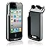 MiLi Power Spring 4 HI-C23 External Battery Case 1600 mAh Capacity for iPhone 4 (White/Silver)