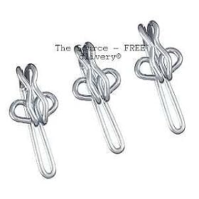 Metal curtain hooks, zinc plated professional quality, 30 of