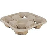 Southern Champion Tray 18950 ChampWare Molded Fiber 4 Cup Drink Carrier, Hold 8 to 32 oz Cup (Case of 300)