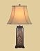 BRONZE MEDALLION &JADE LAMP