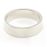 10K White Gold Wedding Bands 5mm flat